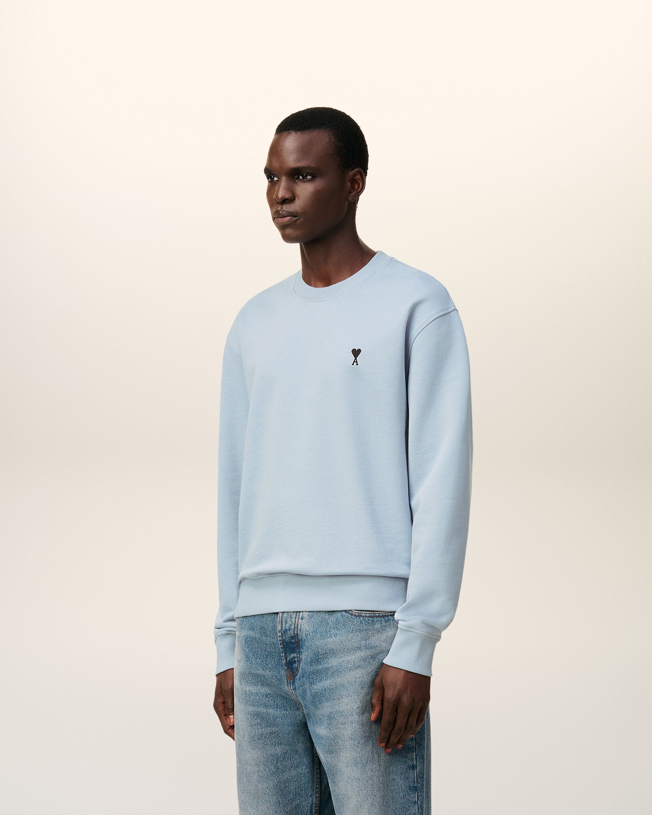 Sweatshirt Bleu Ami De Coeur En Coton