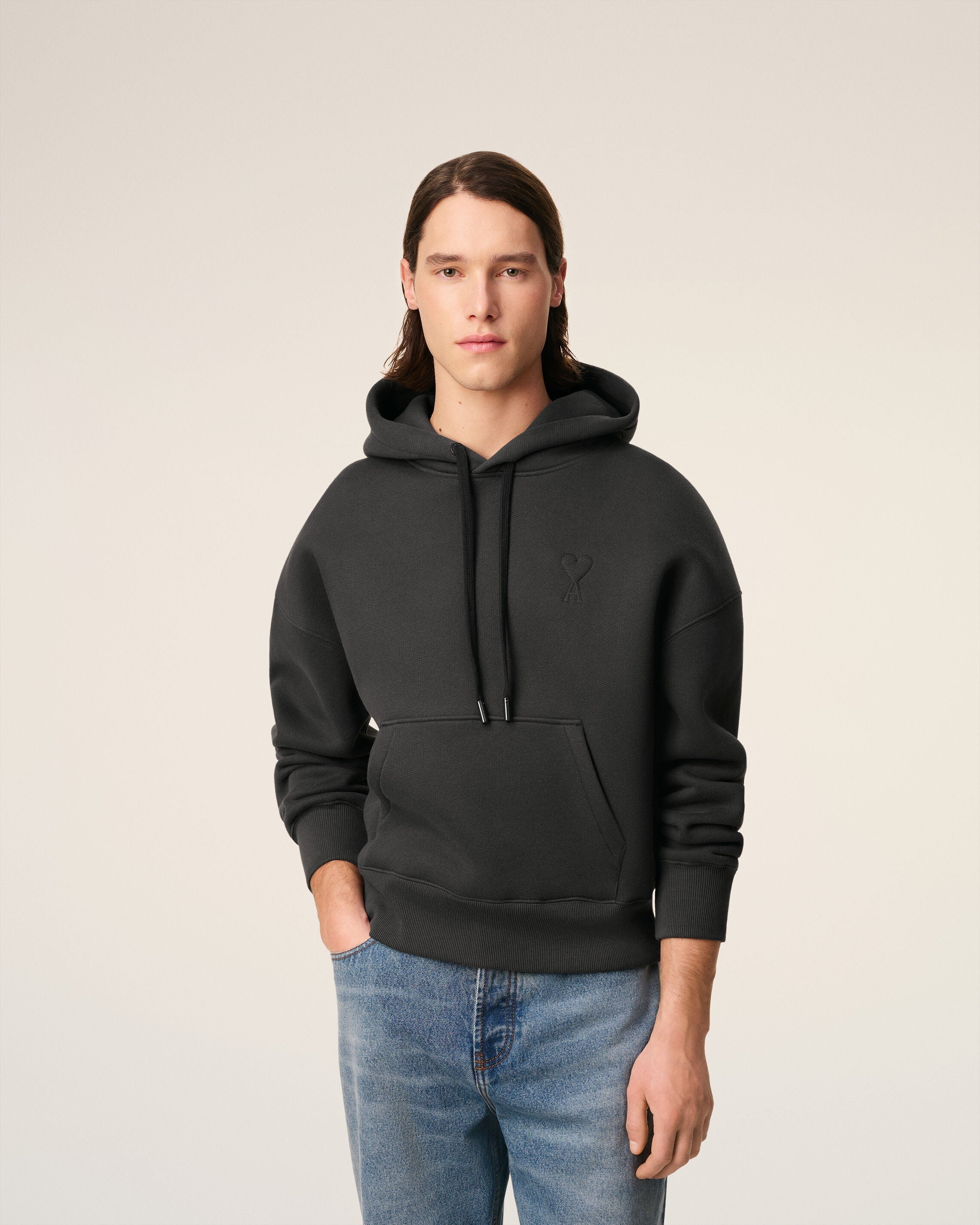 Hoodie Noir Ami De Coeur En Coton