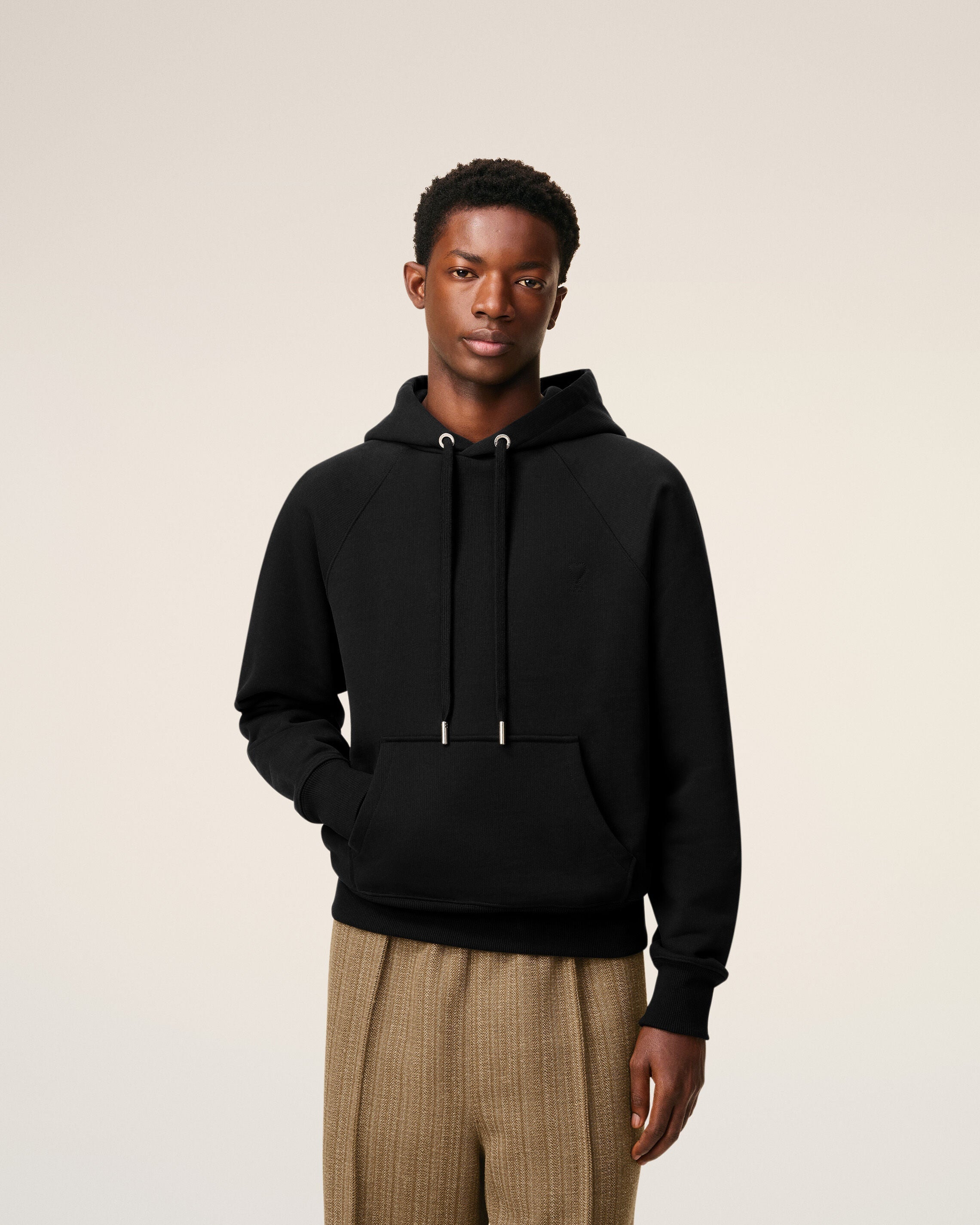 Hoodie Noir Ami De Coeur En Coton